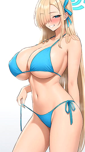 Asuna from Blue Archivelooking absolutely irresistible