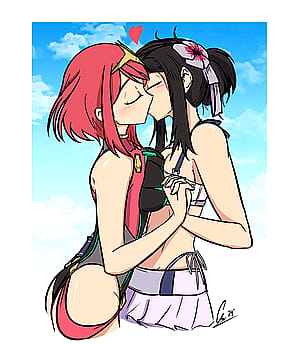 Pyra and Tifa (emeruga)'