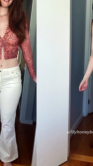 Outfit vs. Underneath: Lily Honeybee's Flirty Reveal