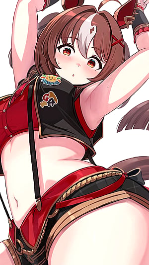 Gran Alegria's Playful Tease: Pits and Tummy Snap
