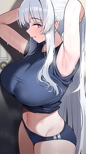 Noa knows what you like to see after a workout [Blue archive] (Dush)