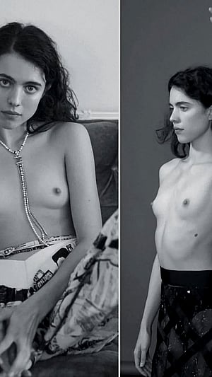 Margaret Qualley Teasing in This Little Number