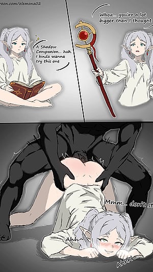 Frieren Gets Curious and Flirty in This Playful Pic