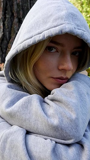 Cozy Up with a Queen: Anya in a Hoodie