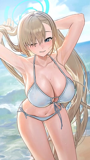 Asuna from Blue Archive Serves the Vibe