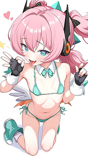 Aria's giving us that popsicle kinda energy