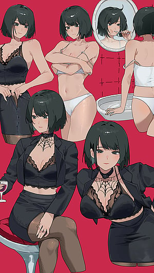 Helentine from Punishing Gray Raven Getting Sultry in the Office