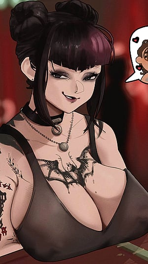 Goth Bartender - Guidelli_Art ( GTA VI )