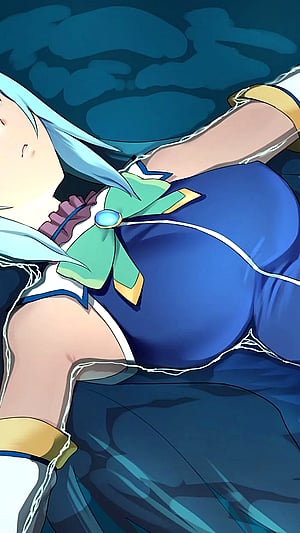 Aqua's Goddess Glow: Useless But Stunning in This Konosuba Pic