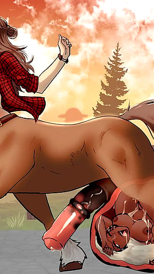 Centaur Getting His Sweat On~