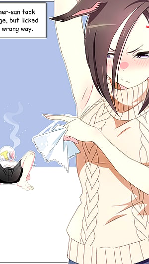 Air Groove's Flirty Flex: Anime Cutie Teases with Smooth Moves