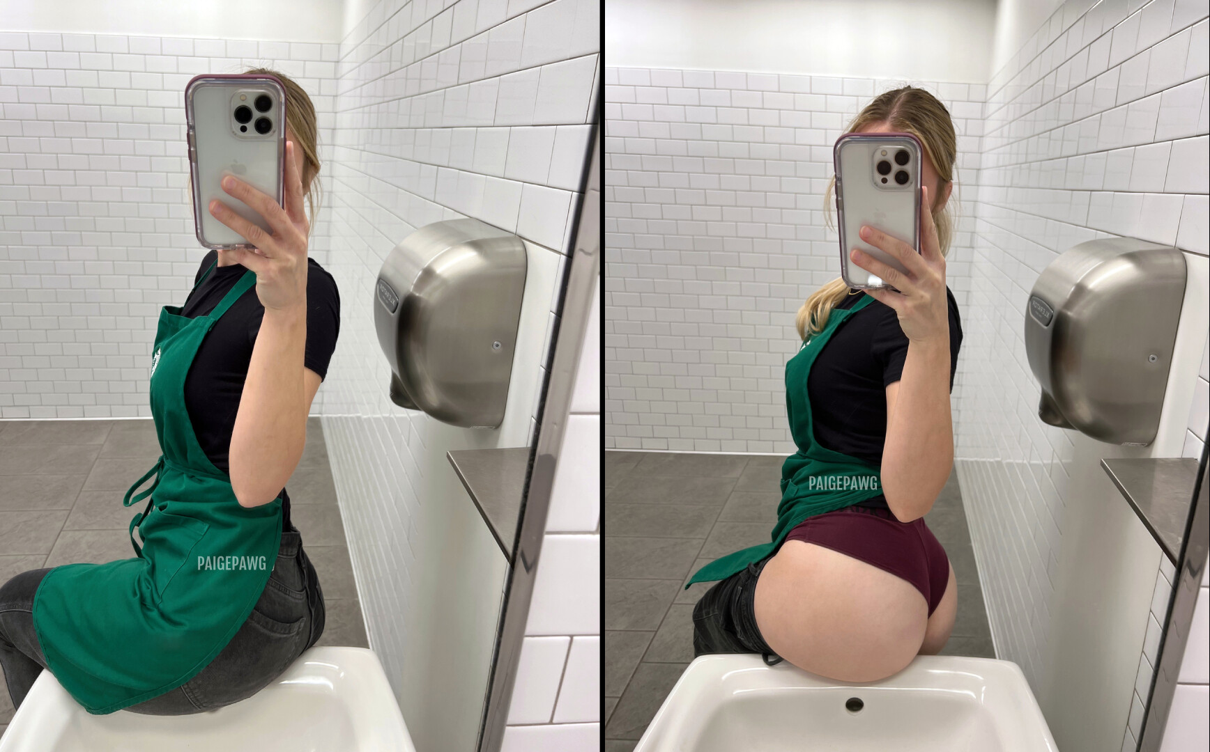PaigePawg Teases In Work Uniform: Pants Off Or On? picture 1 of 1
