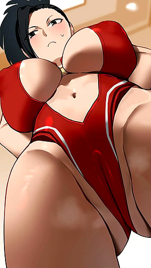 Momo Yaoyorozu from down below (satoriwappa) [My Hero Academia]