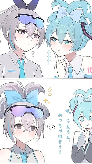 Silverwolf Styles Meet Miku Hair in This Cutest Crossover