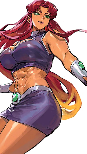 Starfire by TheTMoneyMan - Muscle Girl Magic