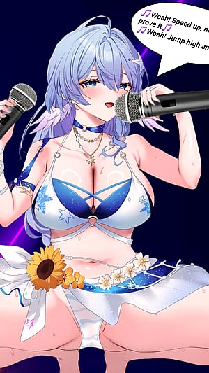 Robin is putting on a show-stopping stage performance