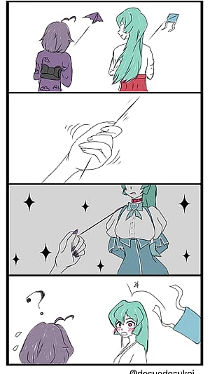 Sayo, you're drooling again... (@dosuedosukoi)