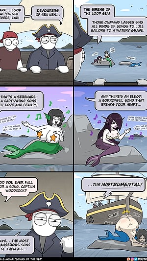 Yarr, the sea be a cruel mistress... but fortunately, I be into that. by @DoctorLoops