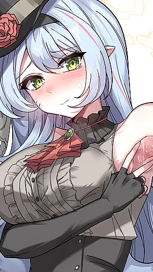 Idol Mine (layer_prove) from Blue Archive Gets Cheeky and Sweaty