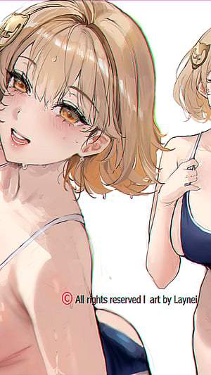 Summer Heat Alert: Anis Makes a Splash in Her Swimsuit (Laynei)