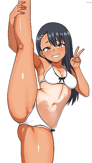 Standing split with Nagatoro