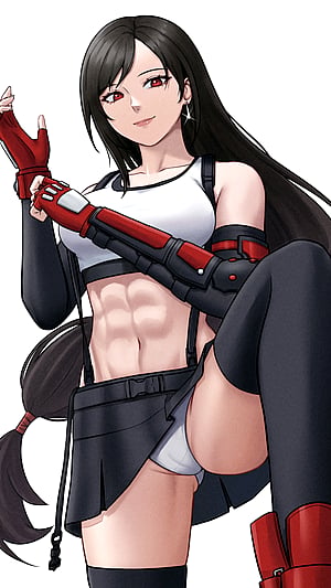 Tifa's Battle Ready and Sending Sparks (EroTamaX)