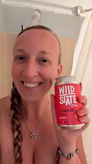 Happy Birthday to Me! Strawberry Peach cider from Wild State Cider!