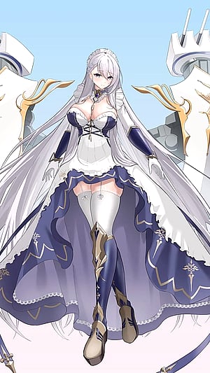 Your perfect knight maid is ready to serve you in battle and personal needs, Commander