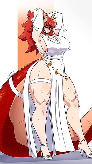 Zentreya Serving Looks in a White Dress (@scrapabi) [VTuber]