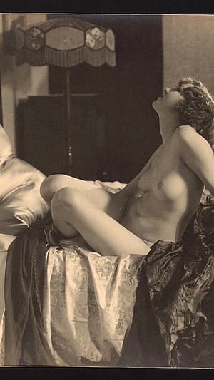 Untitled nude in her bedroom by Albert Arthur Allen (1925)