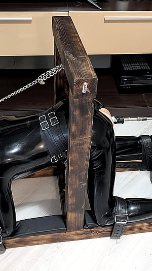 Bondage Babe Can't Reach The Remote - Show Must Go On