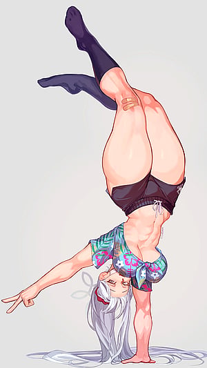 Konoka From Blue Archive Serving Serious Fitness Vibes