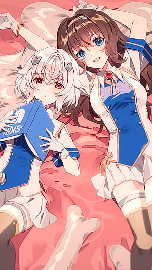 Fresh Azure Lane Art: Beagle & Bulldog in a Playful Vibe