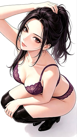 Nico Robin in Anime Lingerie