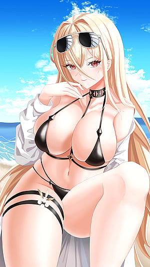 Beach Temptation: Implacable Reveals Her Curves