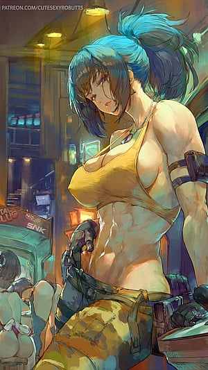 Leona's Flirty Flex: King of Fighters Cutie by @cutesexyrobutts