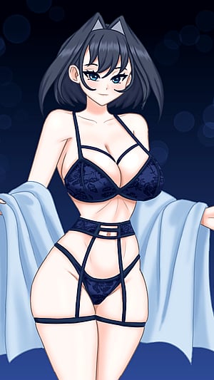 Kronii in Killer Lace Lingerie