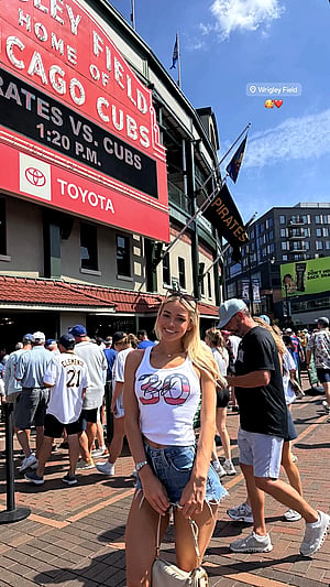 Livvy Dunne Spotted at Wrigley Field - A Total Glow Up Moment