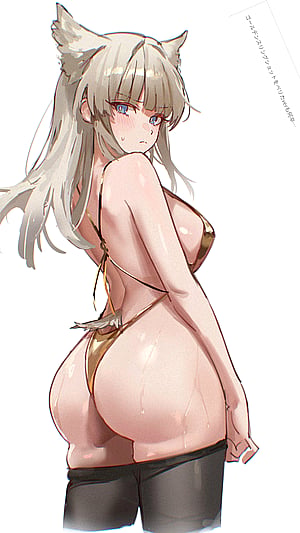 Perlica showing her... tail (and we're seated)