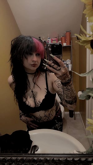 Pink :3 - BoozyGremlin's Playful Peek