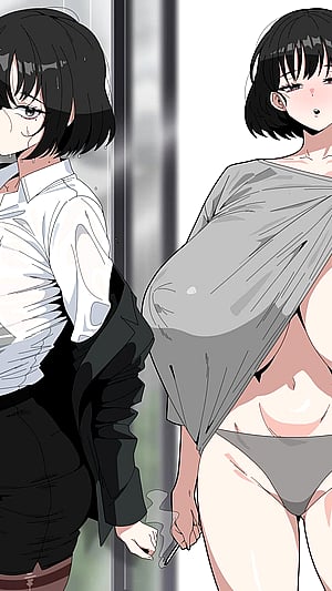 Office Lady Unwinds After Hours - LT Takes It Slow