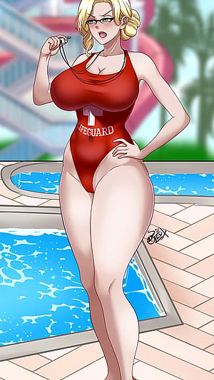 Leux 21 Serves Serious Lifeguard Looks as Glynda Goodwitch