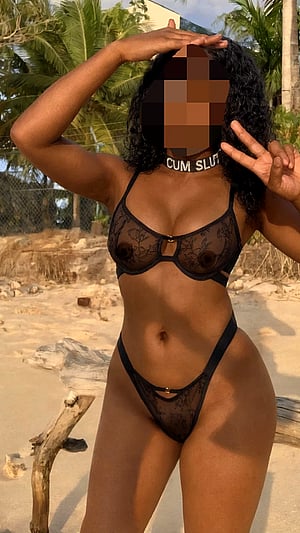 Beachside Tease: Lexi's Cheeky Reveal