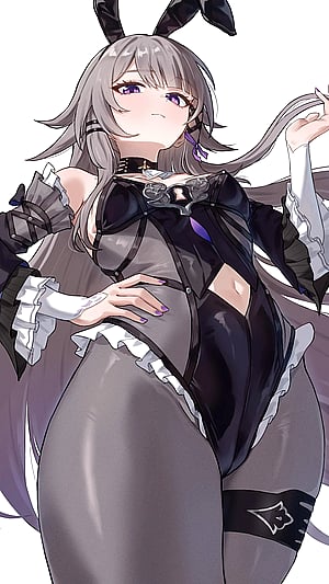 Madam Herta teases with those thighs (kadokadokado) [Honkai Star Rail]