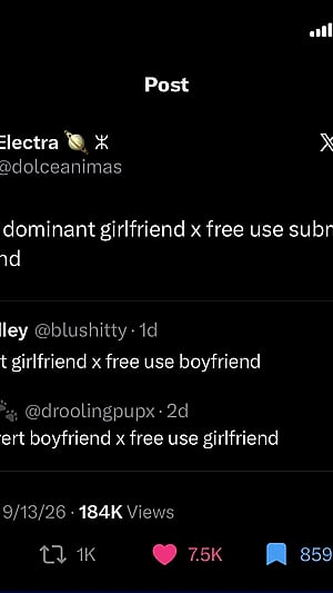 Well god forbid a boy wants a girl to be a pervert