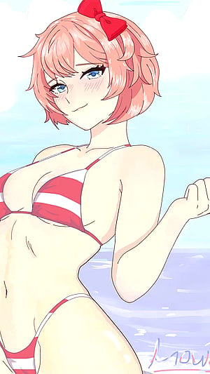 Sayori Slays the Selfie Game | No_thoughts_anymore