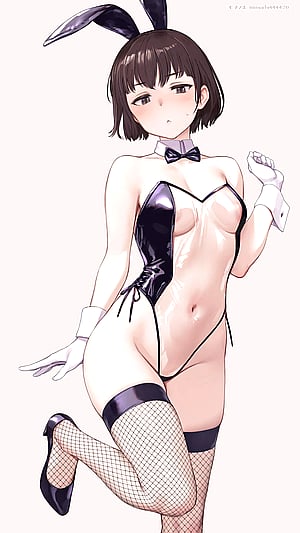 Mochi444420's See-Through Bunny Suit Tease